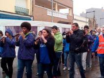 Dolçainers a la manifestació de la PDE