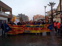 Pancarta de l'ANC a la manifestació de la PDE