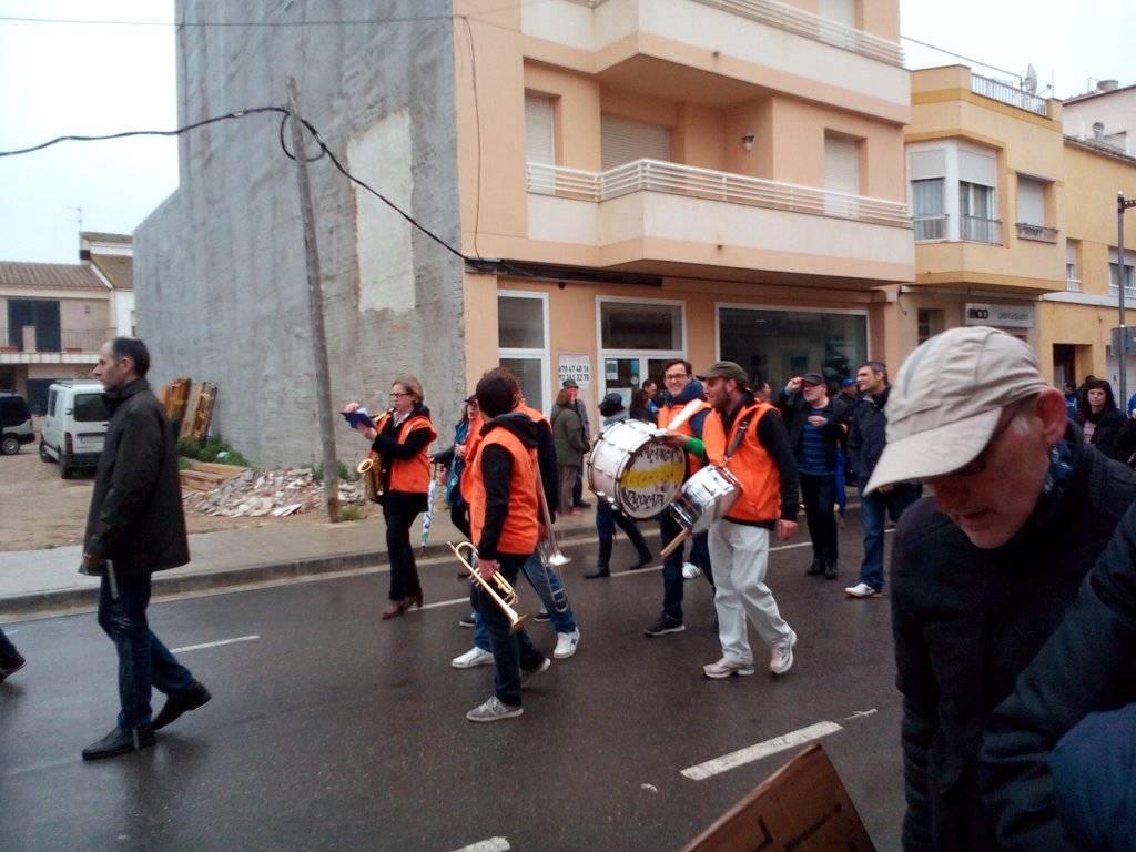 Músics a la manifestació de la PDE