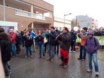 Grallers a la manifestació de la PDE