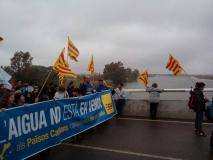 Pancarta de la CUP a la manifestació de la PDE