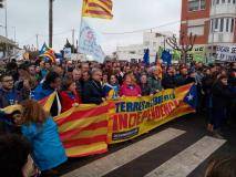Pancarta de l'ANC a la manifestació de la PDE