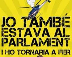 Manifestació en suport dels 20 encausats pel "setge al Parlament del 15 de juny del 2011