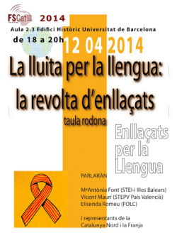 L?STEI explicarà la revolta verda per la llengua i l?educació contra Bauzà al FSCat
