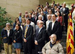 Càrrecs electes signants del manifest, a l'Ajuntament de Caldes de Montbui, aquest Sant Jordi