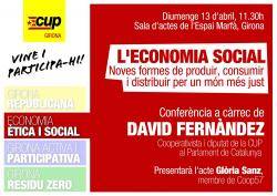 Xerrada de David Fernàndez a Girona sobre economia social