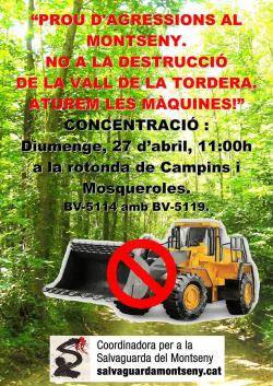 Pel proper diumenge dia 27 d'abril es convoca a una jornada de mobilitzacions en oposició al projecte que pretén asfaltar la carretera de les Illes a Sant Marçal