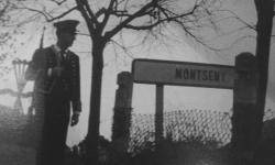 Mosso d'Esquadra durant el franquisme, al Montseny, amb simbologia feixista