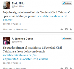 El PP i Cs donen suport a la plataforma espanyolista societat civil catalana', entitat que sembla tenir la mateixa adreça dinternet que lestranya organització nova terra lliure