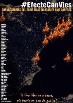 Les mobilitzacions en suport de  Can Vies s'estenen arreu de la nació