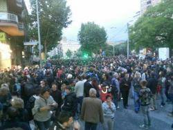 Concentració a la plaça de Sants