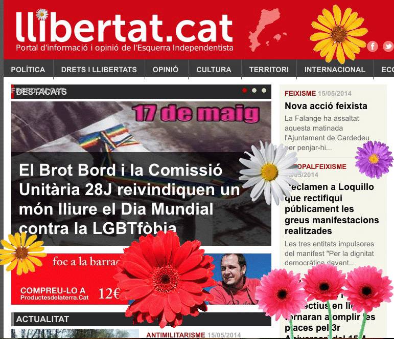 Llibertat.cat s'afegeix a les mostres de la solidaritat amb el militant de la CUP del Vendrell i Arran