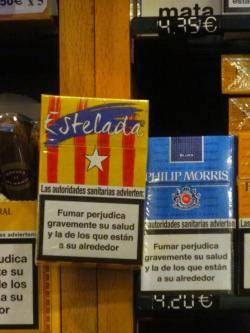 La marca de tabac "Estelada" es pot trobar a tots els estancs de lEstat espanyol