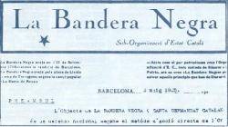 La Bandera negra fou una organització secreta dacció directa nascuda a Barcelona al principi del 1925, dependent del partit Estat Català