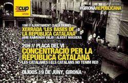 El dia 19 de juny a les 19h dins del cicle "Girona Republicana" va organitzar una conferència amb el títol Les bases de la República Catalana