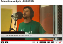 La camiseta verda de la Plataforma Crida, protagonista del vídeo