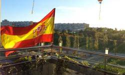 El balcó de la casa de la família Sambeat a Sant Adrià del Besós (foto: facebook Jaime Sambeat)