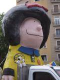 Mafalda gegant amb l'educació pública i contra les retallades