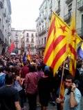  La concentració de Girona va omplir des de les vuit del vespre  la Plaça del Vi amb un miler de manifestants