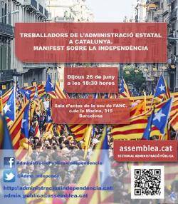 Treballadors de l'administració espanyola a Catalunya