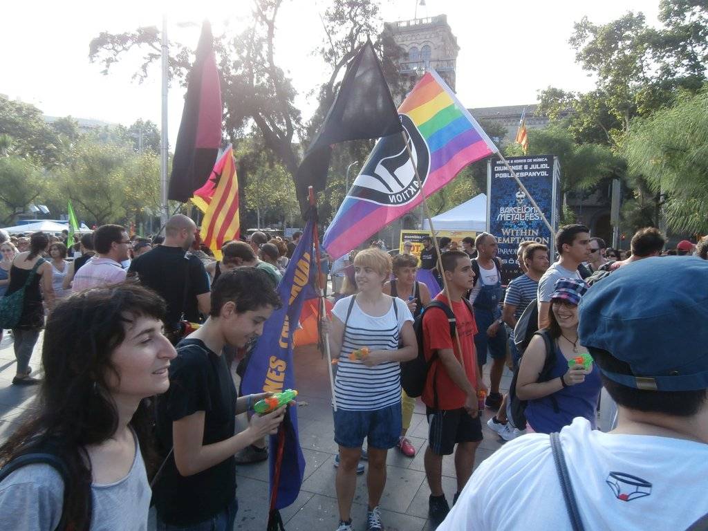 Manifestació del 28J a Barcelona, per l'alliberament lèsbic, gai, bi, trans i intersex