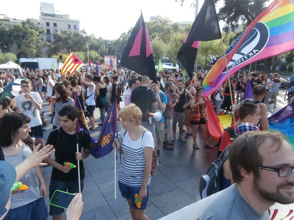 Manifestació del 28J a Barcelona, per l'alliberament lèsbic, gai, bi, trans i intersex