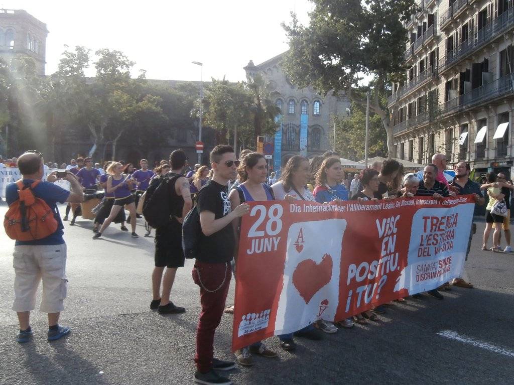 Manifestació del 28J a Barcelona, per l'alliberament lèsbic, gai, bi, trans i intersex