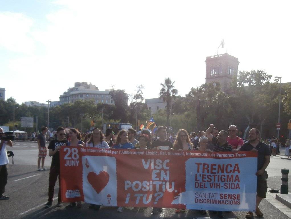 Manifestació del 28J a Barcelona, per l'alliberament lèsbic, gai, bi, trans i intersex