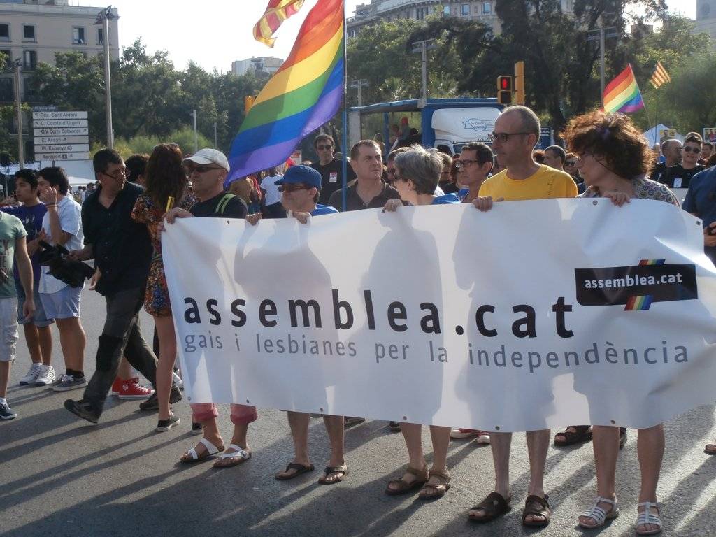 Manifestació del 28J a Barcelona, per l'alliberament lèsbic, gai, bi, trans i intersex