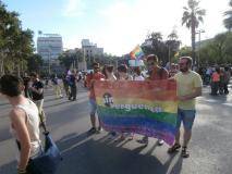 Manifestació del 28J a Barcelona, per l'alliberament lèsbic, gai, bi, trans i intersex