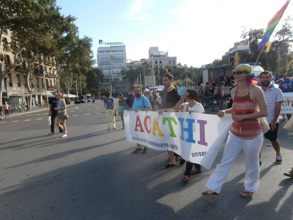 Manifestació del 28J a Barcelona, per l'alliberament lèsbic, gai, bi, trans i intersex