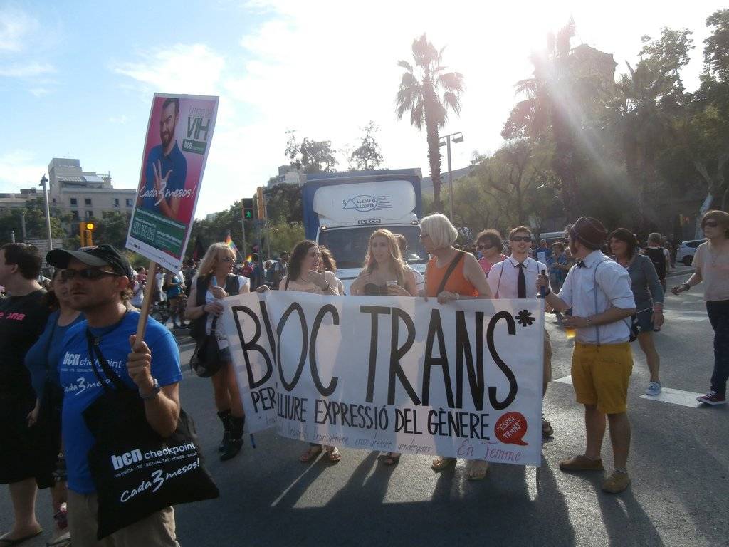 Manifestació del 28J a Barcelona, per l'alliberament lèsbic, gai, bi, trans i intersex