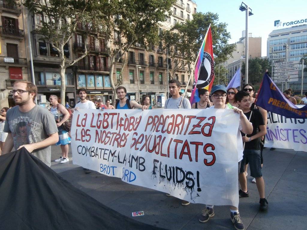 Manifestació del 28J a Barcelona, per l'alliberament lèsbic, gai, bi, trans i intersex