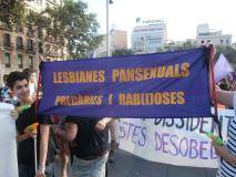 Manifestació del 28J a Barcelona, per l'alliberament lèsbic, gai, bi, trans i intersex