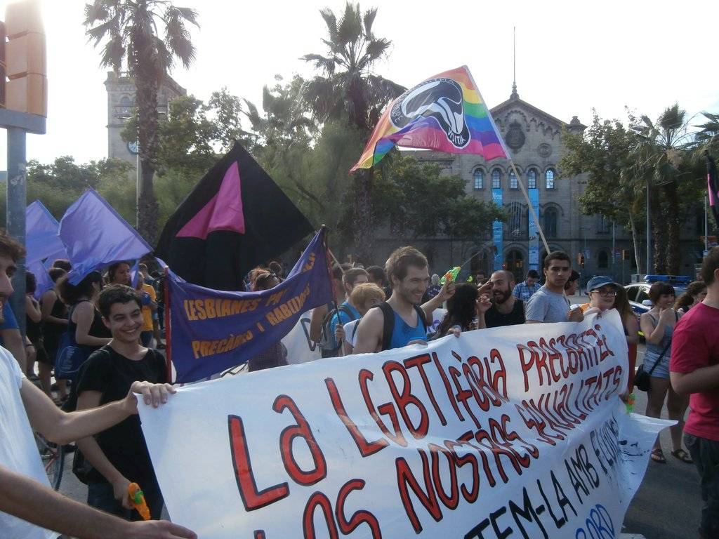 Manifestació del 28J a Barcelona, per l'alliberament lèsbic, gai, bi, trans i intersex