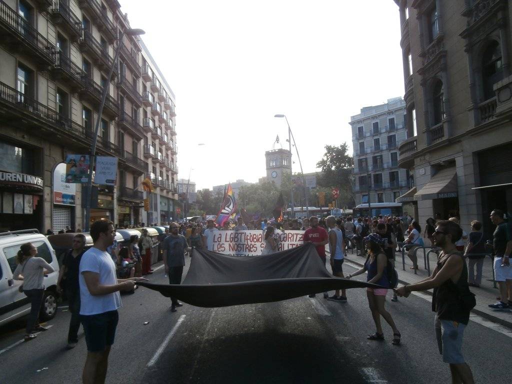 Manifestació del 28J a Barcelona, per l'alliberament lèsbic, gai, bi, trans i intersex