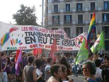 Manifestació del 28J a Barcelona, per l'alliberament lèsbic, gai, bi, trans i intersex