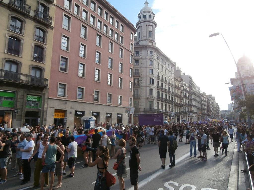 Manifestació del 28J a Barcelona, per l'alliberament lèsbic, gai, bi, trans i intersex