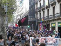 Manifestació del 28J a Barcelona, per l'alliberament lèsbic, gai, bi, trans i intersex