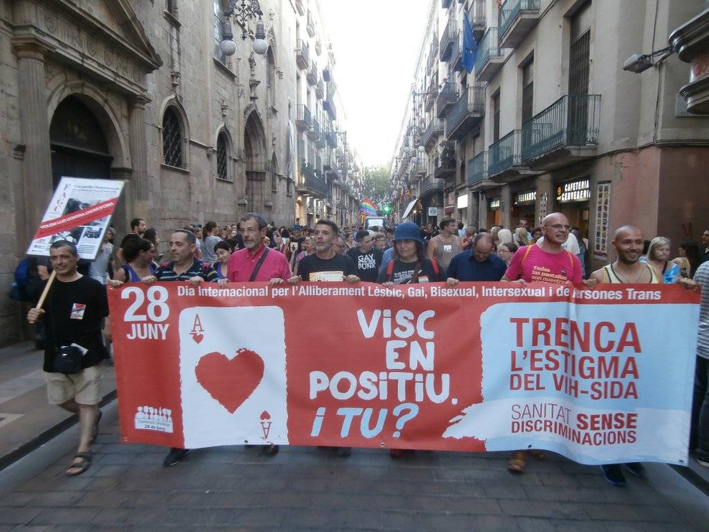 Manifestació del 28J a Barcelona, per l'alliberament lèsbic, gai, bi, trans i intersex