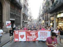 Manifestació del 28J a Barcelona, per l'alliberament lèsbic, gai, bi, trans i intersex