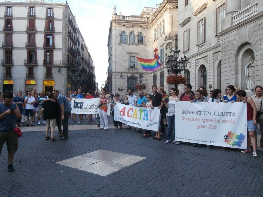 Manifestació del 28J a Barcelona, per l'alliberament lèsbic, gai, bi, trans i intersex