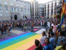 Manifestació del 28J a Barcelona, per l'alliberament lèsbic, gai, bi, trans i intersex