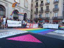 Manifestació del 28J a Barcelona, per l'alliberament lèsbic, gai, bi, trans i intersex