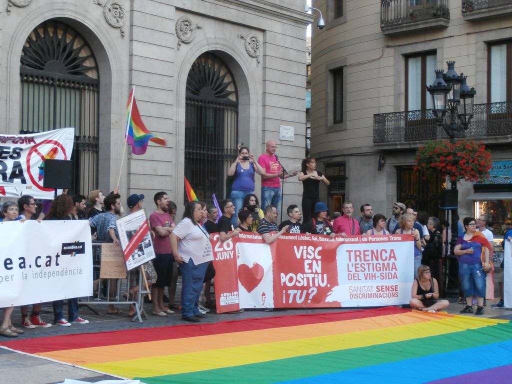 Manifestació del 28J a Barcelona, per l'alliberament lèsbic, gai, bi, trans i intersex