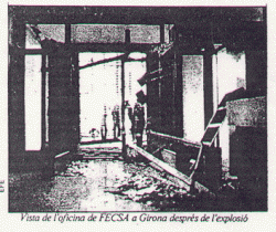 24/6/1981- Acció de Terra Lliure a Girona contra les instal·lacions de FECSA.