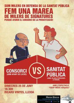La cadena humana començarà a les 18:30h a Ricard Vinyes i portarà les signatures mà en mà fins la Delegació de la Generalitat a Lleida
