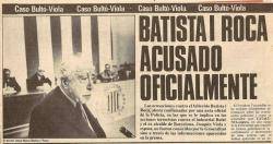 Titular sobre l'acusació contra Josep M. Batista i Roca