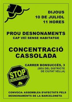 L"Assemblea d"Afectats pels Desnonaments de la Barceloneta