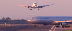 Les dues aeronaus varen estar apunt de xocar (imatge:aerobarcelona)